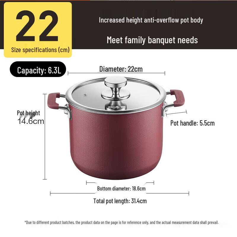 COOKER KING 22cm Enamel Multi-Cooker Pot