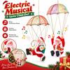Hängende elektrische tanzende Weihnachtsmann-Puppe Lustiger Fallschirm-Weihnachtsmann-Anhänger Weihnachtsbaum-Dekoration