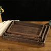 Diruien Small Rustic Paulownia Wood Serving Tray