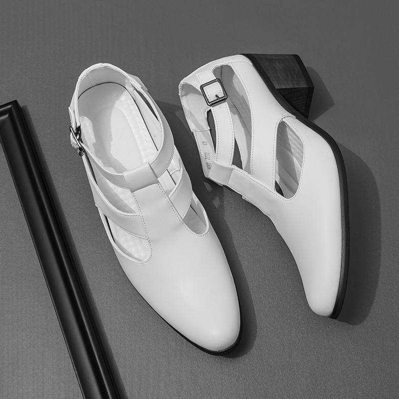 Fashion Designer Hot Selling Brand Men's Pointed Sandals Trendy Summer Breathable Casual Shoes Interview Commuting Men's Business Shoes