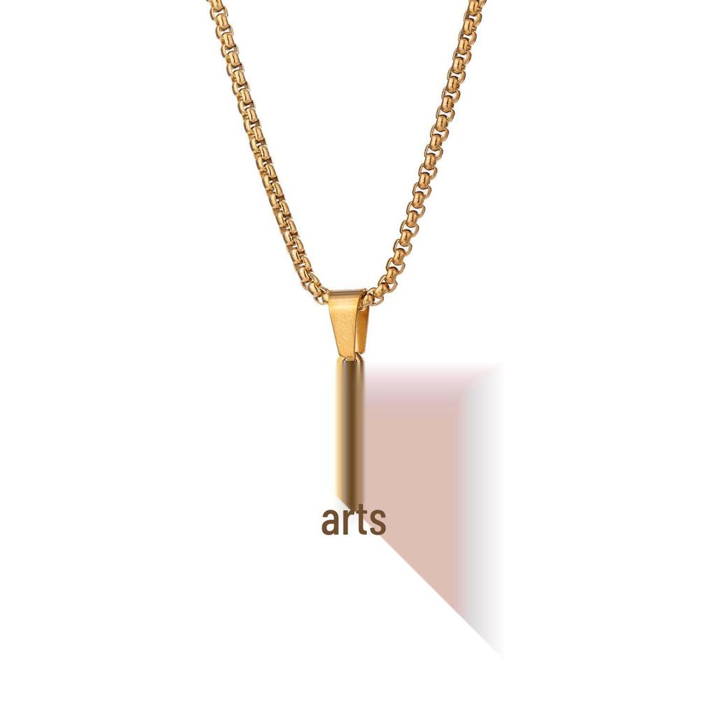 Trendy Titanium Steel Necklace: Unisex Stainless Steel Hollow Star Pendant, Long Chain
