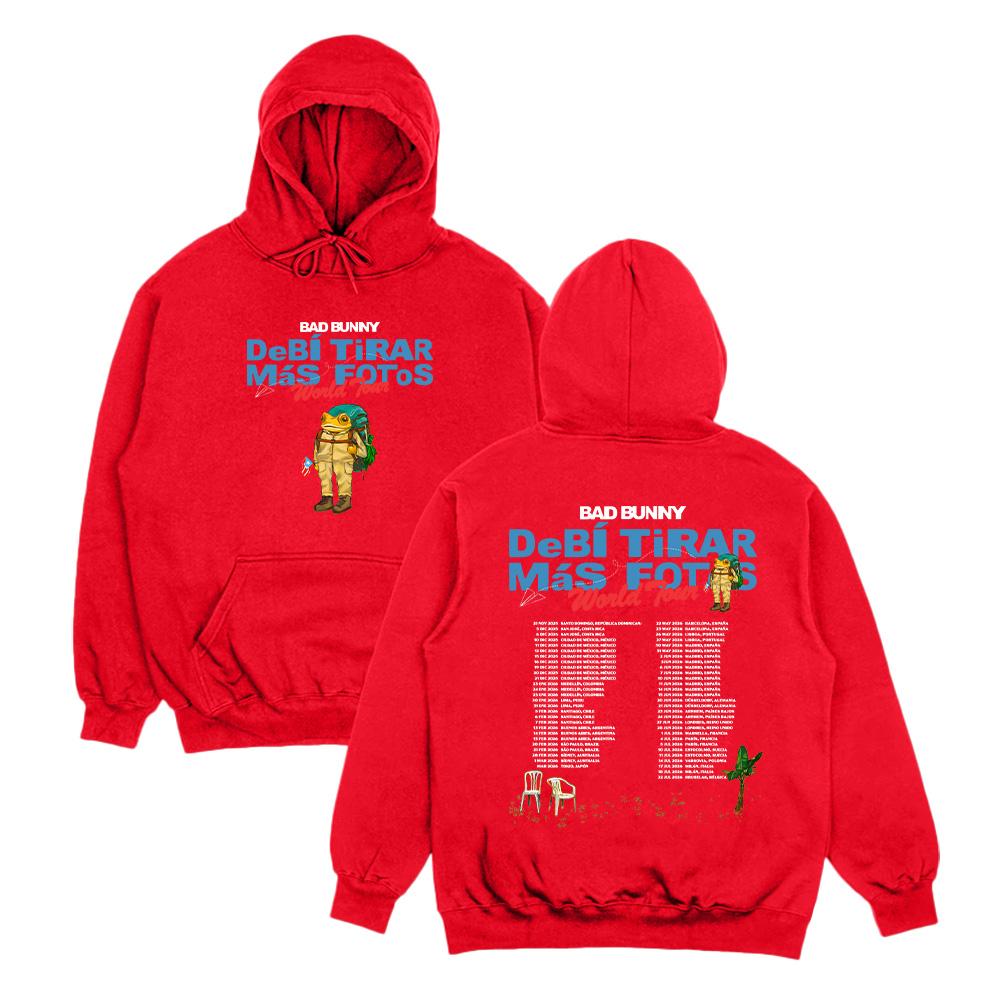 Rapper Bad Bunny Hoodies Debí Tirar Más Fotos Album Tour 2026 Graphic Pullover Men Women Fleece Pullover Fall Fashion Sweatshirt