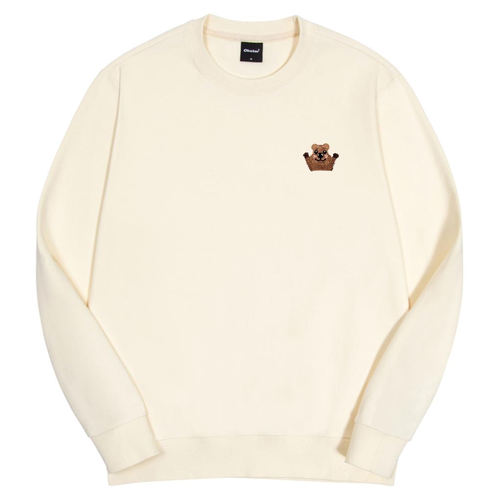 OKSTAR Quokka Embroidered Double-Sided Sweatshirt (Type C)