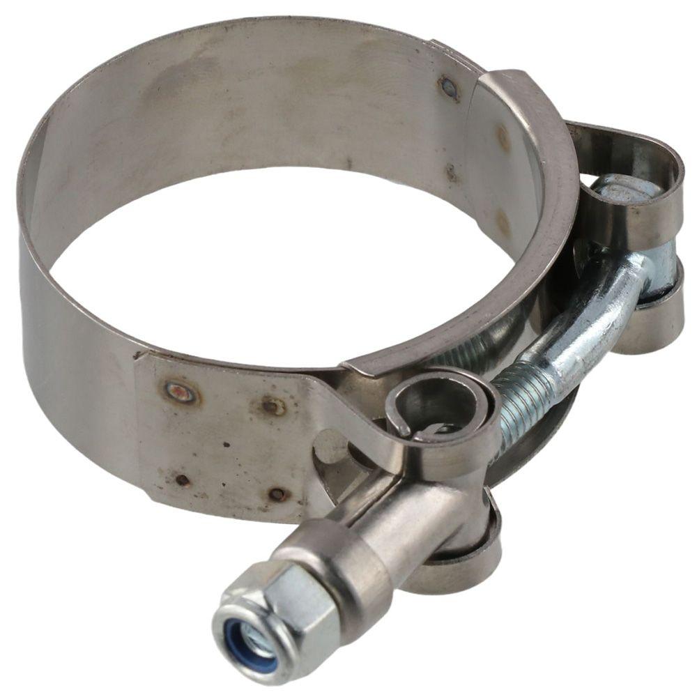 2 Pcs 1.5 Inch Stainless Steel T-Bolt Hose Clamps, Clamp Range 43-49mm for 1.5" Hose ID