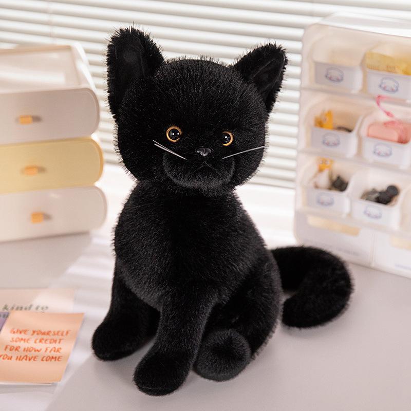 

Милая имитация сидящей кошки кукла плюшевая игрушка котенок кукла детская успокаивающая тряпичная кукла подарок на день рождения 40cm（0.4kg）
