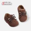 Spring 2026 New Toddler Double Bow Princess Soft Sole Non-slip Leather Shoes for Girls