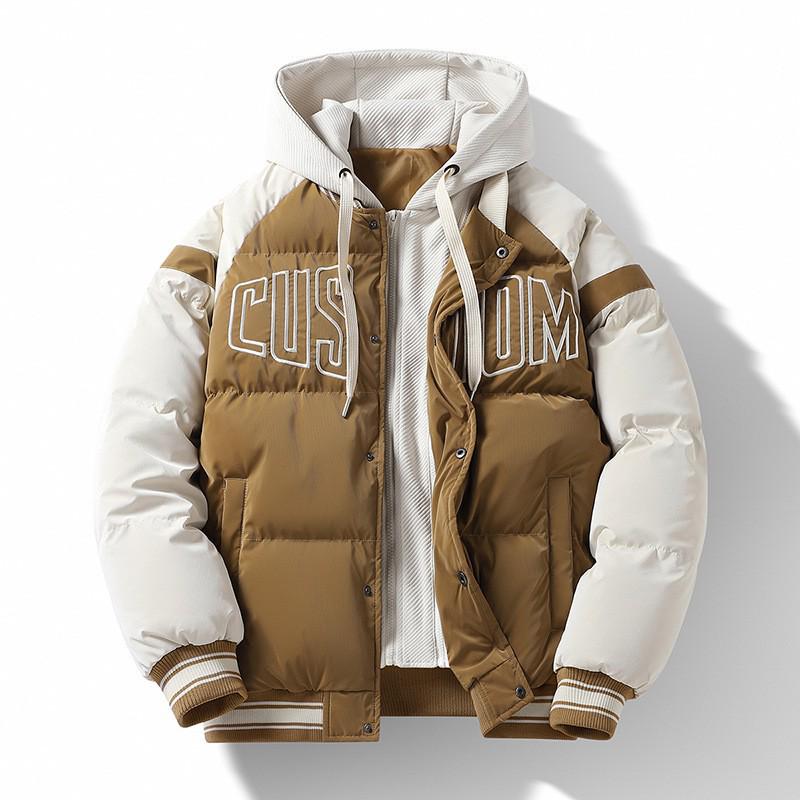 Men's Thickened Detachable Two-Piece Winter Cotton Jacket - Casual, Warm & Loose Couple Style