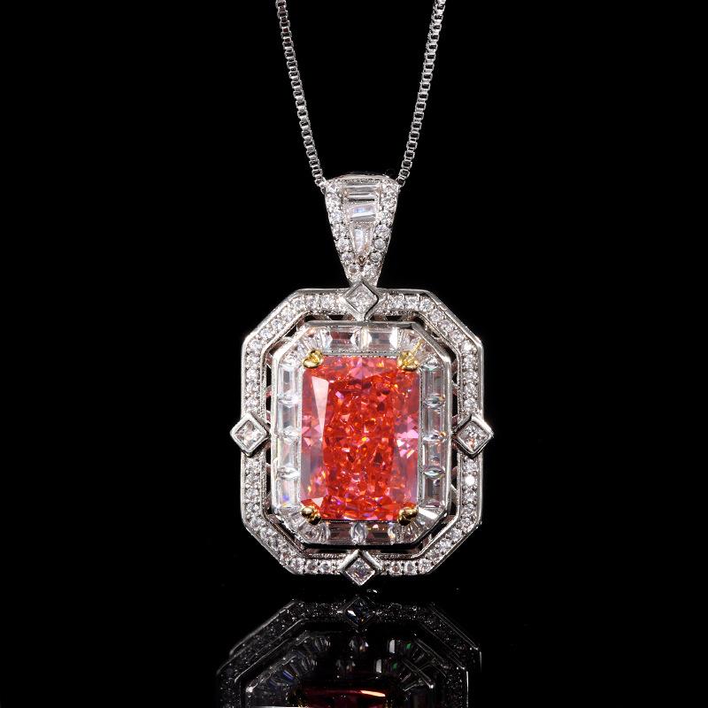 

Медное дно, позолоченное, высокоуглеродистый бриллиант, огранка «Ледяной цветок», квадратный бриллиант, медная инкрустация, темпераментный, легкая роскошь, квадратный бриллиантовый кулон, женский 10 * 14