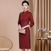 Elegant Plus Size Qipao - Mother's Wedding Banquet Dress