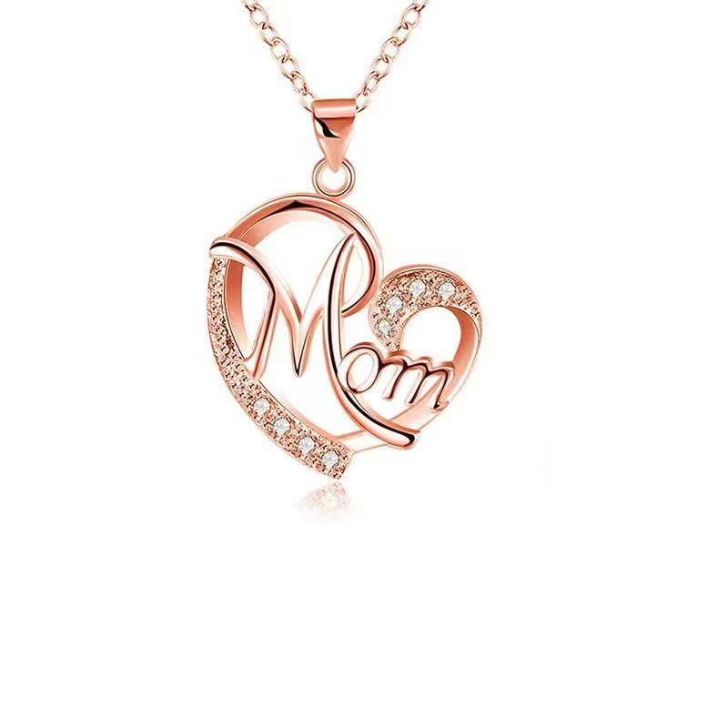 

Mom Pendant Necklaces For Women Mother Day Wife Girlfriend Christmas Birthday 2026 Romantic Wedding Stainless Steel Jewelry 50cm