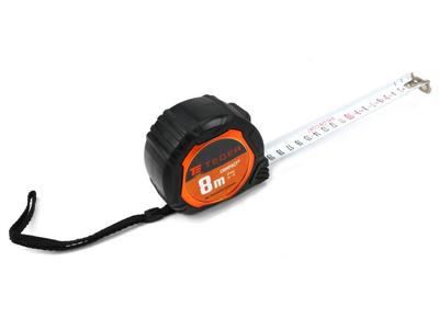 Steel Measuring Tape Retractable Compact 8M 27Mm Tape Thickness 0.16Mm Teger