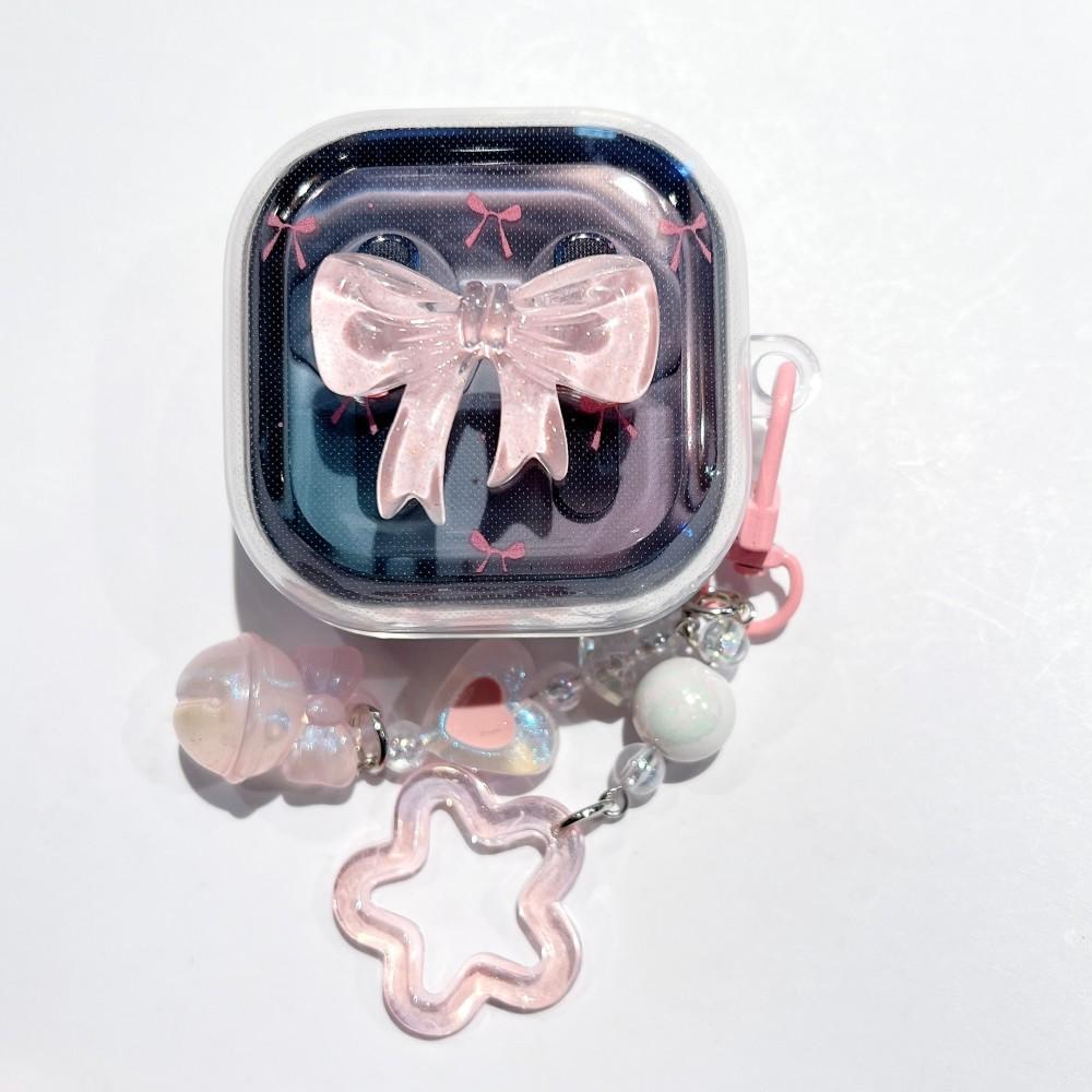 Butterfly Flower Earphone Case For Samsung Galaxy Buds 4 Pro Buzz 4 Pro Cover Rabbit Star Puppy TPU PC Headphone Accessories