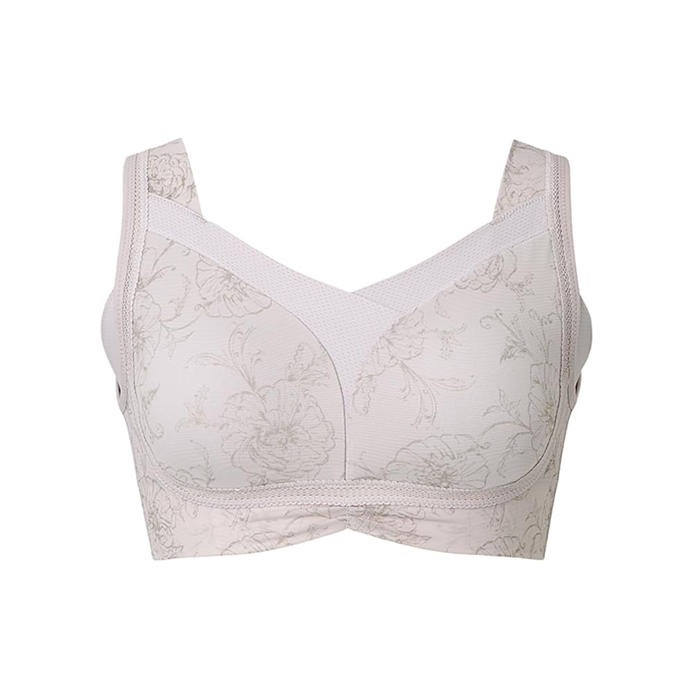 

New correction bra Yukine More Soft Comfortable Hold Bra 24 Rose Pearl Greige M [Bradelis York] Non-wired