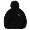 Eightvolume Ev E Emblem Paisley Terry Oversized Zip-Up Hoodie (Black)