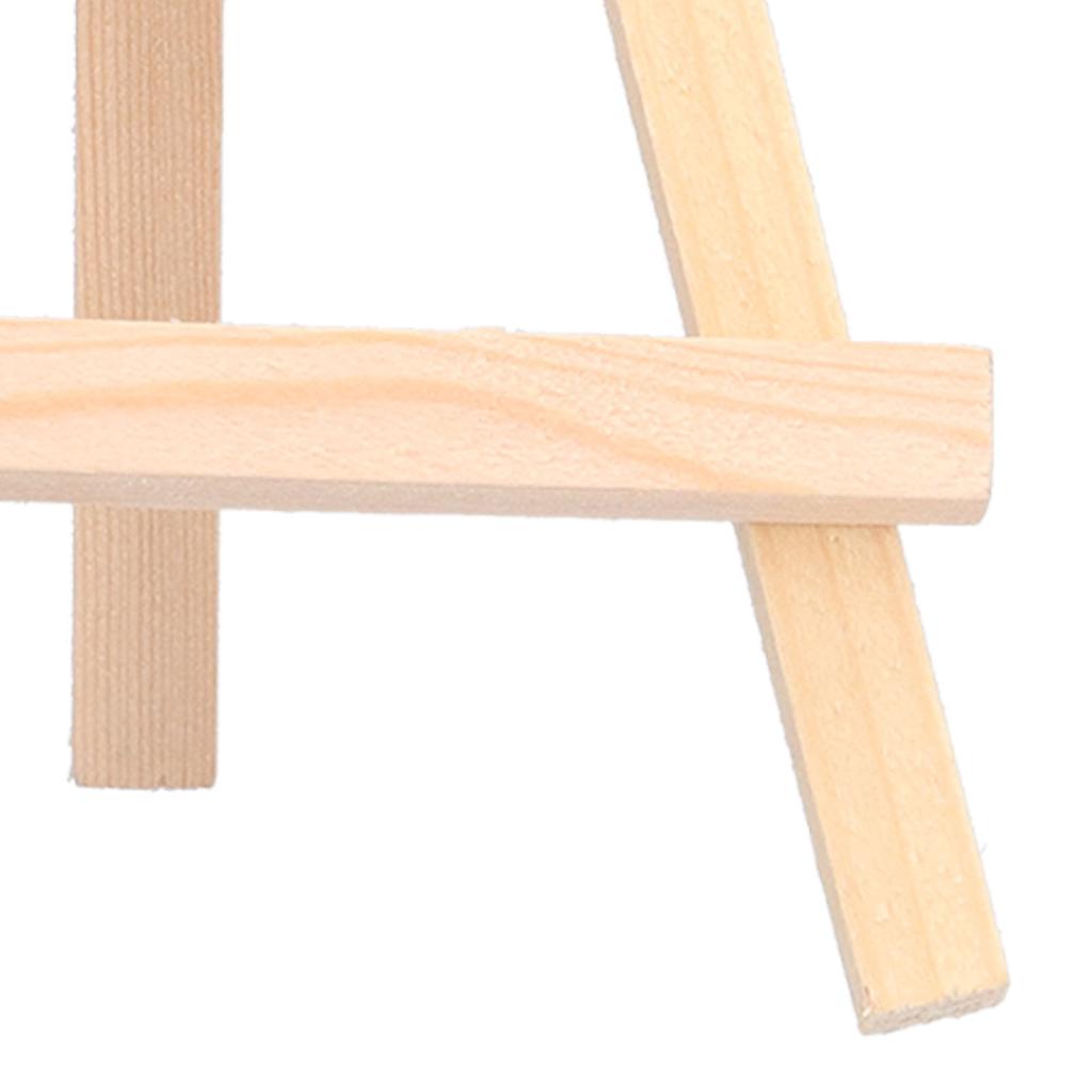 10Pcs Stand, Premium Pine Wood sel Stand Multifunctional Foldable Lightweight, with No Need Assembly, for Painting Photos Postcard Display