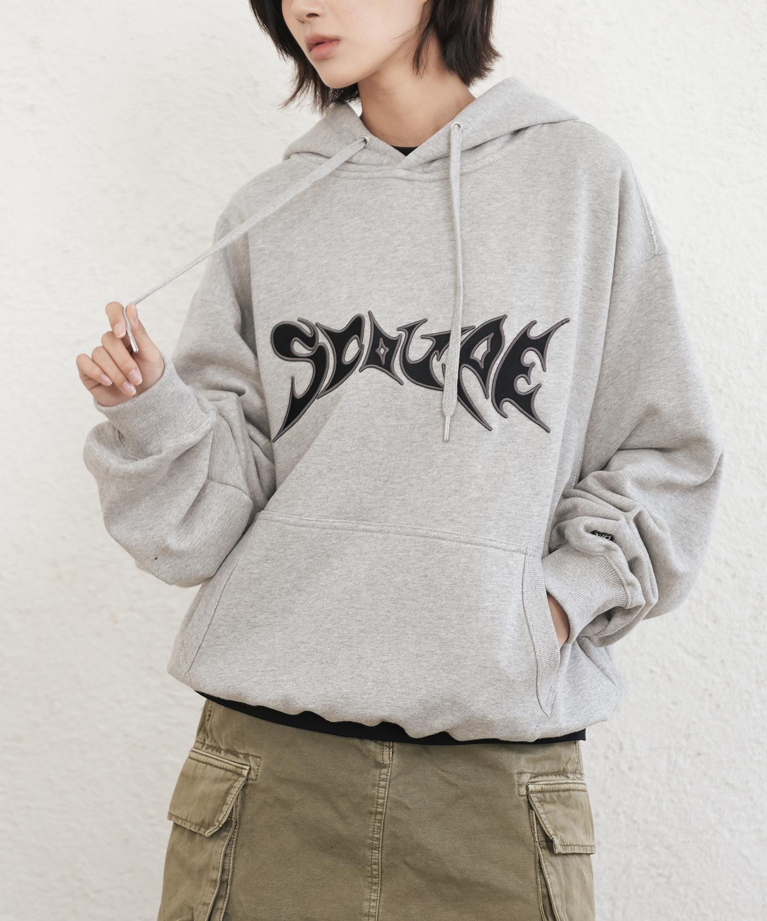 Scoop Vtg Graphic Hoodie Melange Grey Melange Gray/M