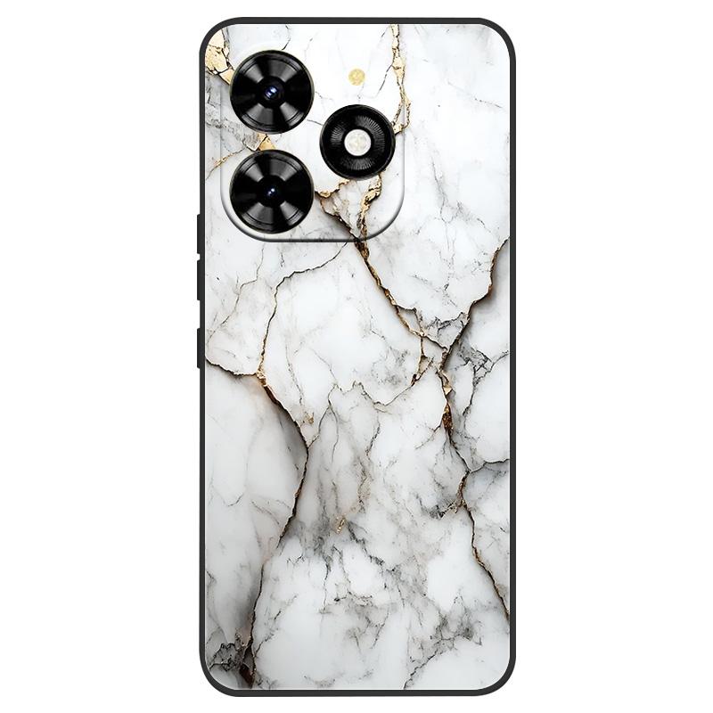 For Infinix Smart 8 Case X6525 Marble Soft Matte Silicone Back Cover For Infinix Smart 8 Pro Smart8 Plus Full Coverage Shell