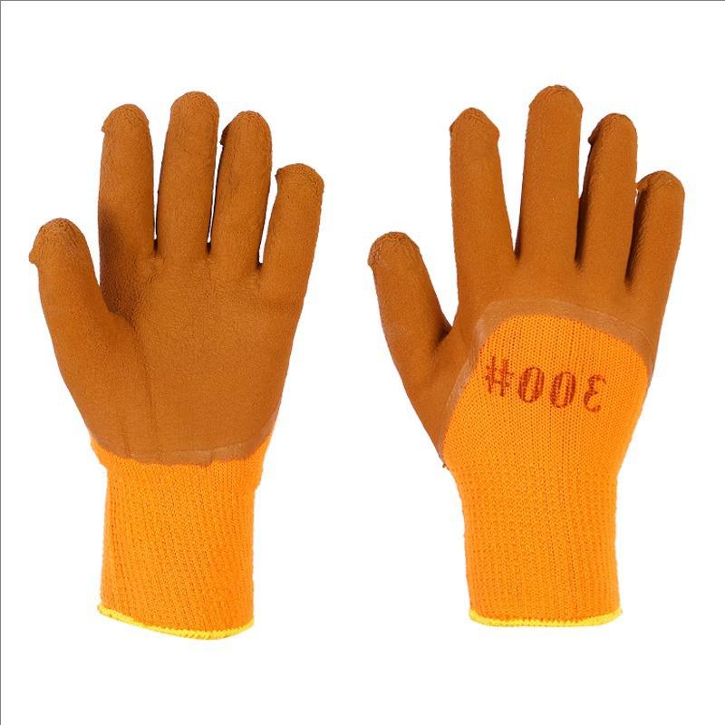 Pengyi Nitrile Rubber Work Gloves: Wear-Resistant, Anti-Slip, Waterproof, Oil-Proof for Men & Women - Ideal for Construction in Autumn & Winter.
