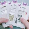 1 Bag Nail Decor Various Shape Non-Fading AB Coating Alloy Aurora Nail Art