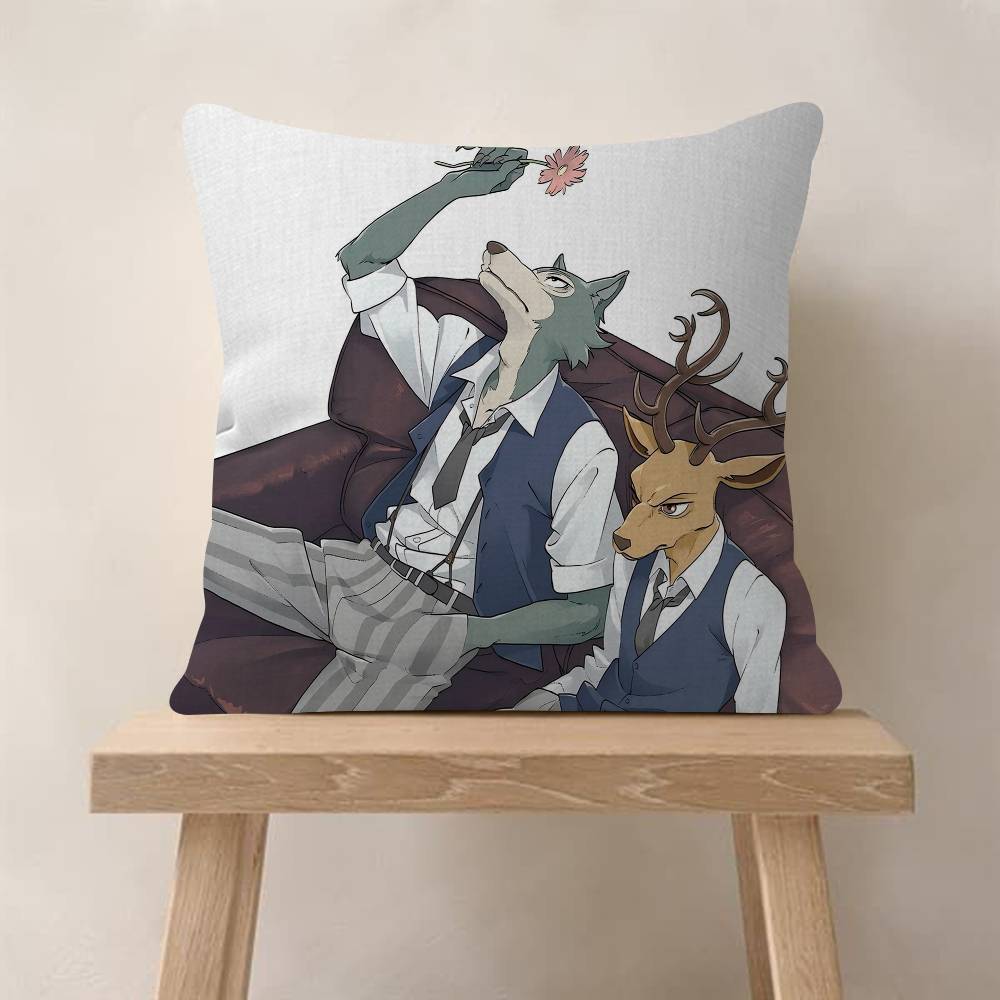 1pc Anime Beastars Cushion Cover Car Throw Pillow Case For Sofa Car Christmas Gift