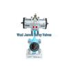 OKM Pneumatic Butterfly Valve 602A-C: Aluminum Alloy HVAC Wafer Valve with Pneumatic Actuator