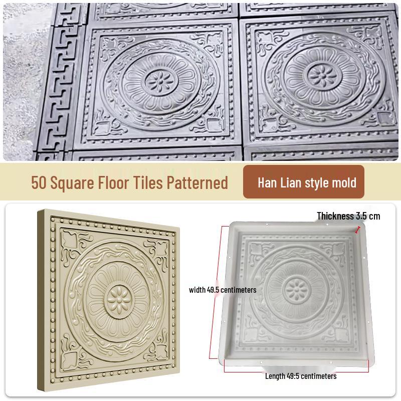 Garden Cement Tile Mold for Outdoor Stepping Stones