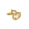 Medieval Enamel Oil Dripping Flower Butterfly Opening Ring Niche Design Light Luxury High-End Ring