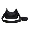 Dam Enfärgade Dragkedja Fyrkantiga Crossbody-väskor Fritid PU Sned Axelväska Set Justerbar Bred Rem