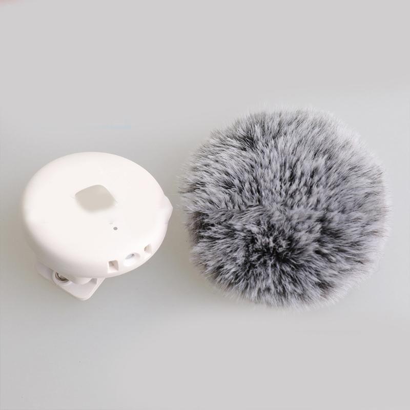 2Pcs Windscreen Cover for Omic Lavalier Microphones Windshield Artificial Furs Wind Screen Furry Sleeve