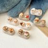 1Pcs Portable Drawer-Style Color Cartoon Contact Care Box Cute Contact Lens Case Mini Drawer Plastic Travel Small Companion Box
