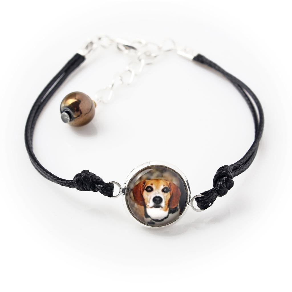 Beagle – Bracelet in a box with your photo, feminine jewelry | Art-Dog
