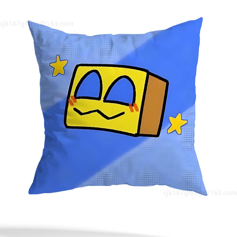 Game G-Geometry D-Dash-s Pillow Case Anti-dustmite Pillowcase Invisible Zipper Silky Short Plush Sofa Cushion Cover
