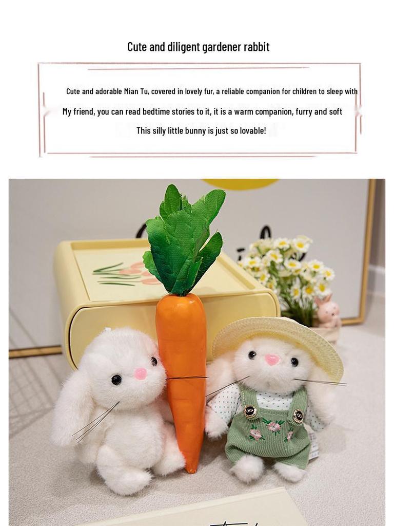 Pastoral Little Rabbit Comfort Doll - Stuffed Toy & Pendant