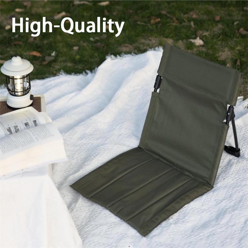 Outdoor Camping Folding Chair Portable Garden Beach Chairs Firm Backrest Cushion Picnic Hiking Traveling Park Lightweight Single