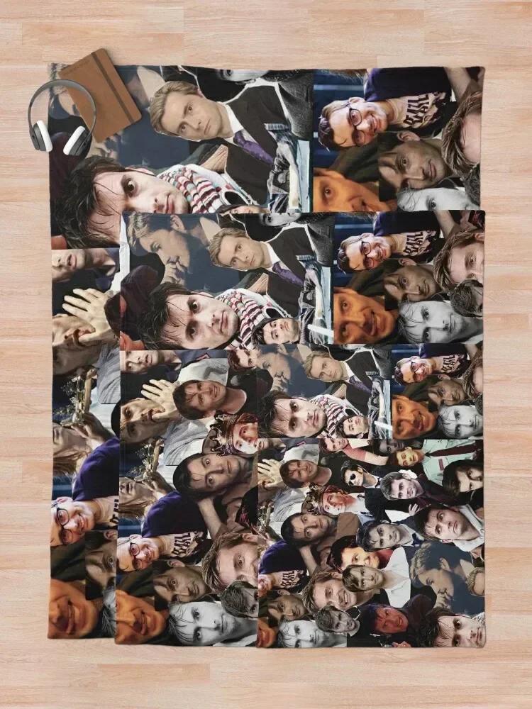 David Tennant Collage Throw Blanket Bed Fashionable blankets and throws Picnic Fashion Sofas Blankets