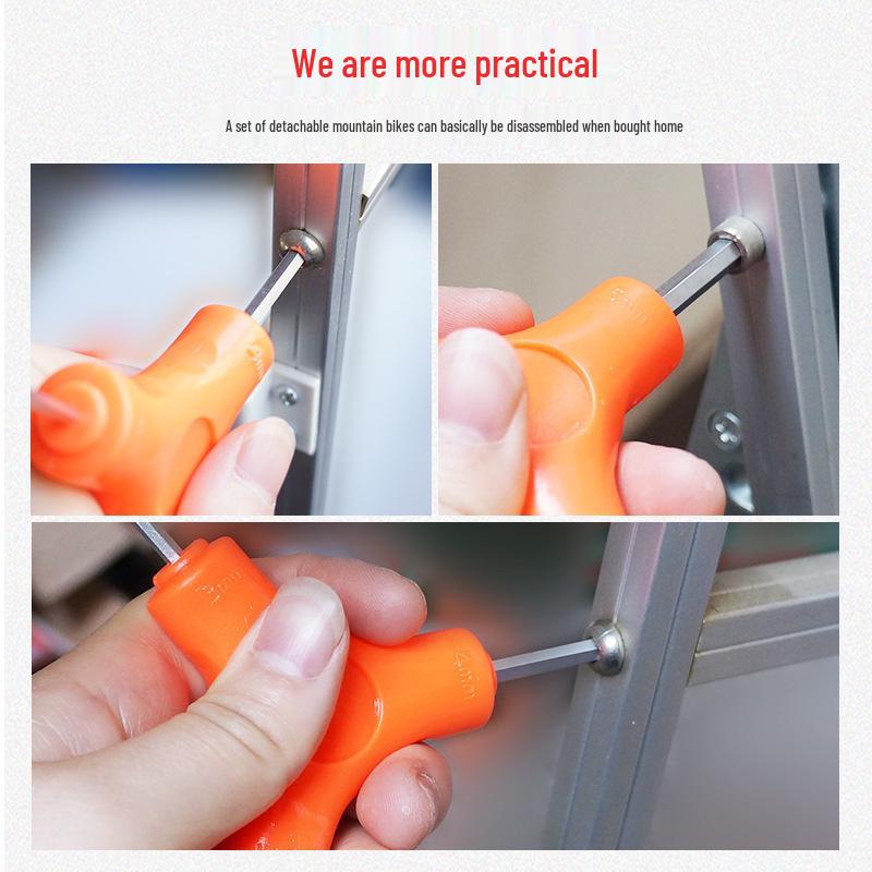 Y-Shaped Allen Wrench: 2.5-8mm Hex Combination Tool for Bicycle Repair