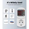 Automatic Voltage Current Protector Socket AC 220V 110V Adjustable 16A Power Surge Protector EU Plug Socket Safe Protect