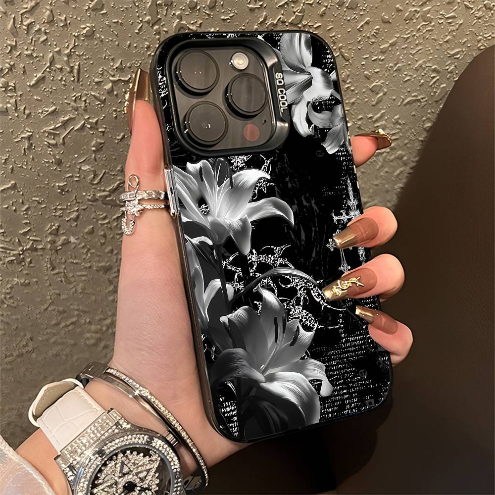 Cyber Sigil Cross Goth Phone Case For iPhone 15,16,12,14,13,17,11,E,Pro,Max,Plus,Air,Mini Black TPU Cover