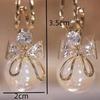 2PC Women's European and American Trendy Bow Earrings Outdoor Travel Carnival Banquet Party Festival Dressing Gift