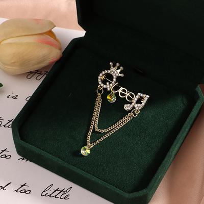 Mode Königin Brosche für Frauen Luxus Strass Kleidung Accessoires Schmuck