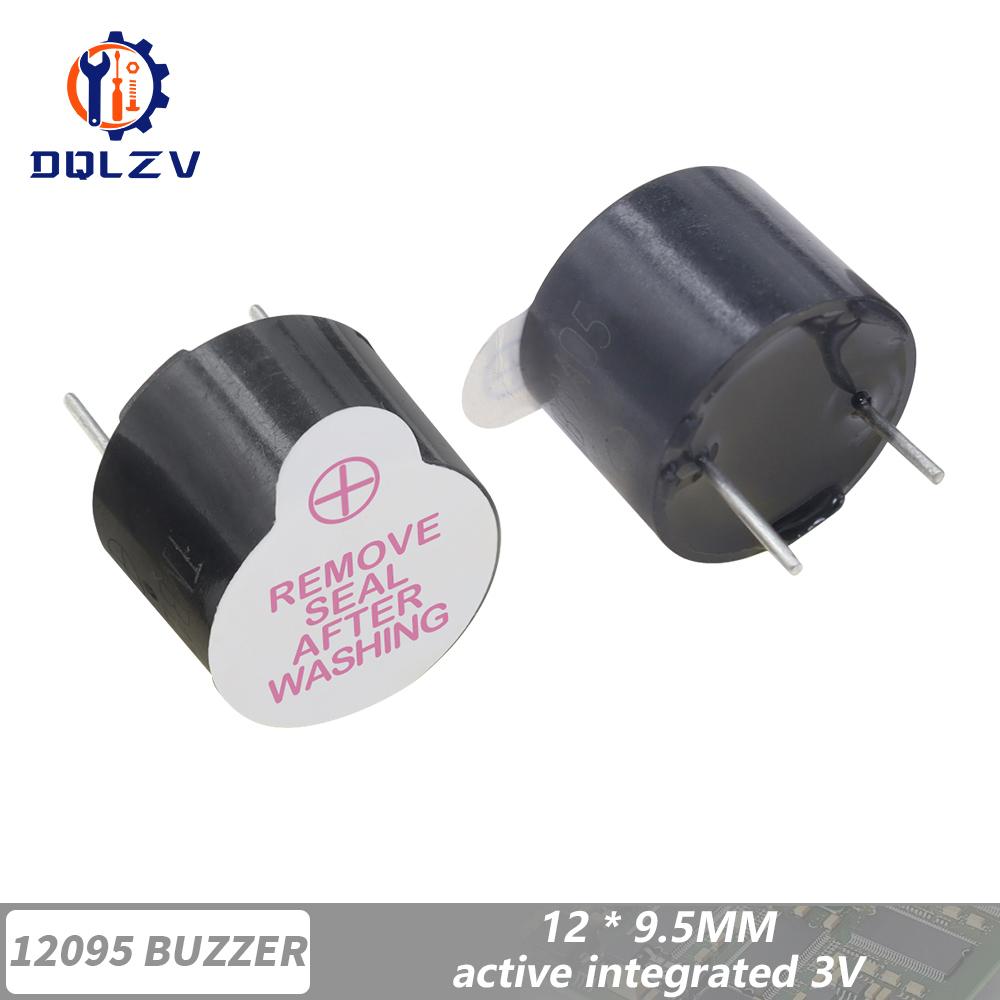 12095 3V 5V 12V Active Buzzer Magnetic Long Continous Beep Tone 12*9.5MM New Original Good Quality 5PCS