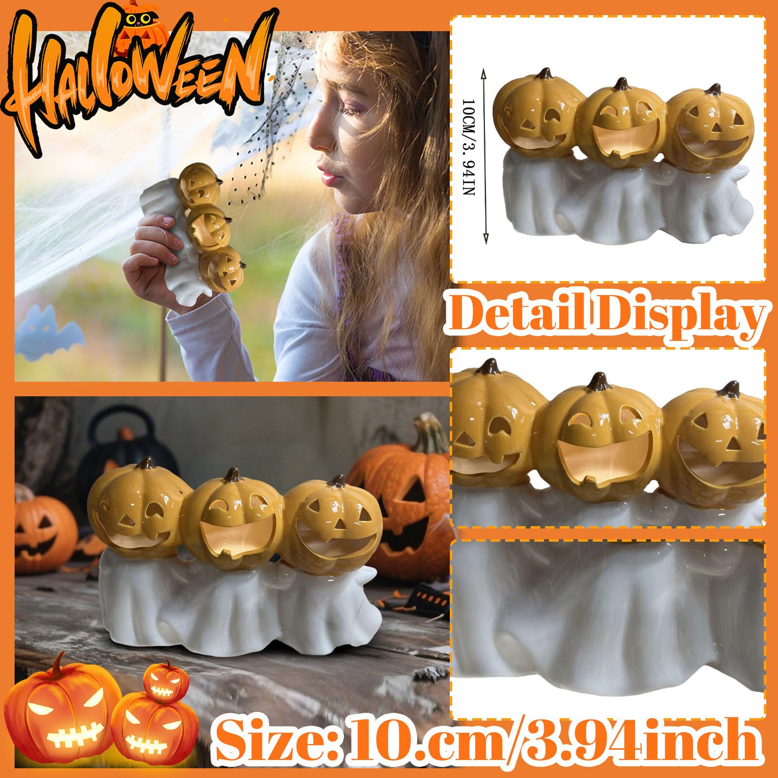 

Halloween Pumpkin Desktop Ornament,Holiday Decorations,Holiday Gifts For Friends One Size