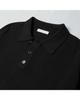 WORTHWHILE MOVEMENT Two-Sided Knit Polo Shirt (Black)