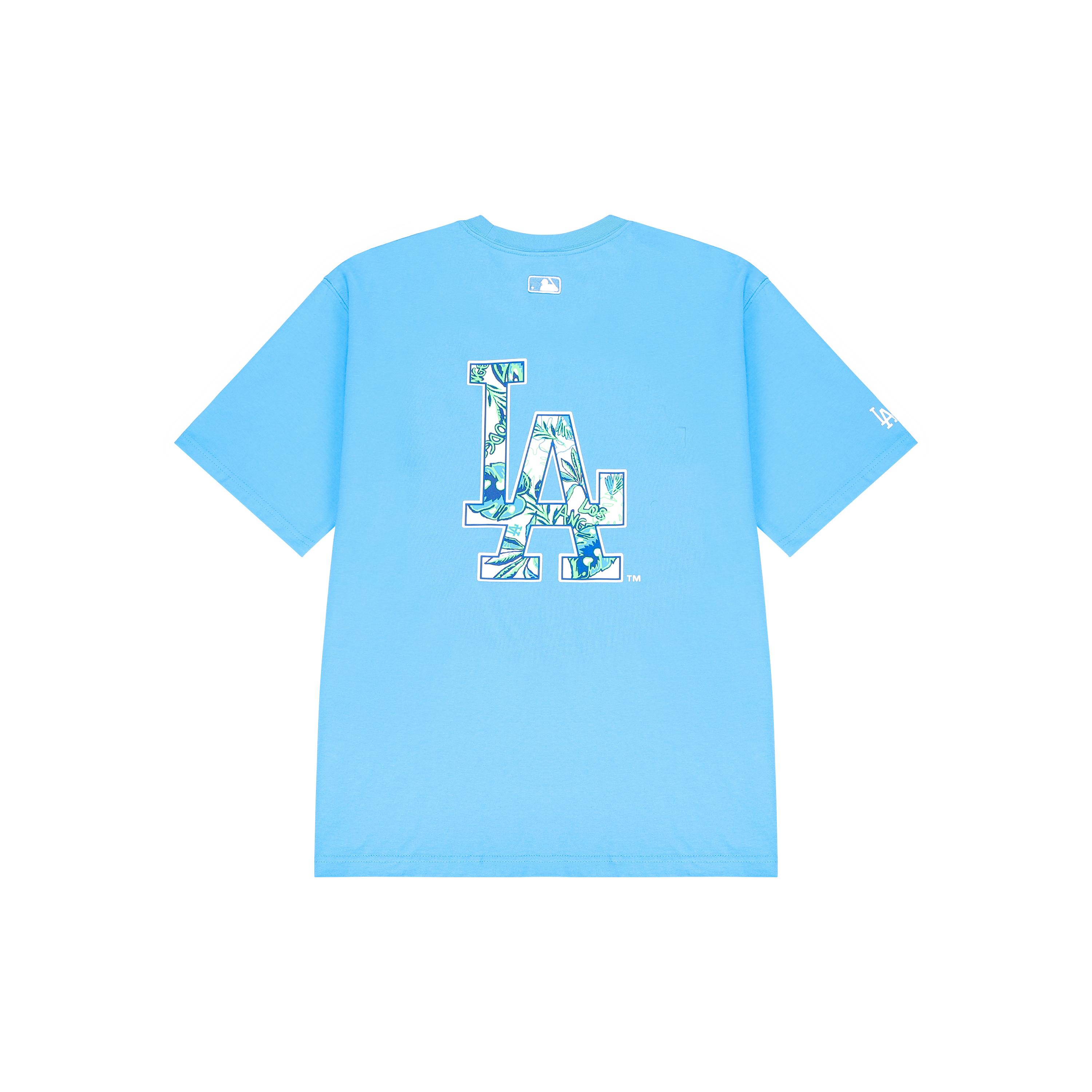 

New MLB SS22 Set in Sleeve T Shirt Unisex Blue 3ATS41023-07BLS L