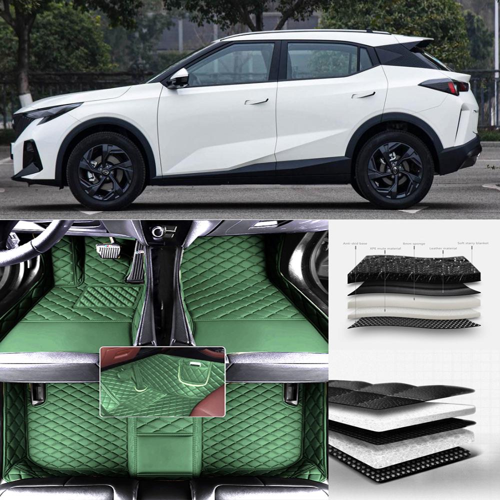 For Lincoln Aviator Nautilus 2019-2026 Auto Leather Waterproof Custom Car Floor Mats Carpets Foot Coche Accessorie Floor Liners