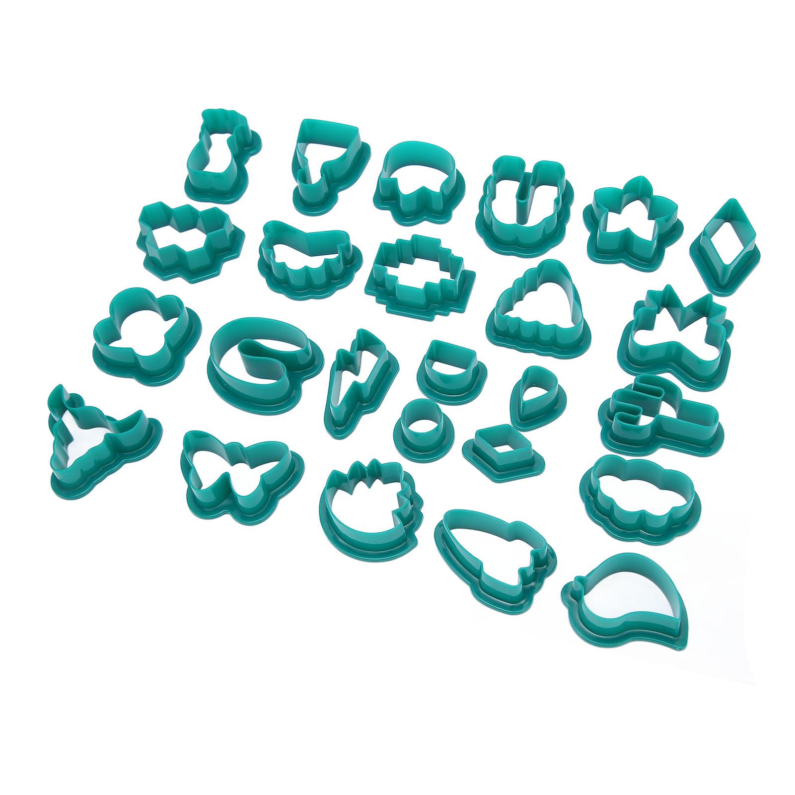 

25Pcs Clay Earring Cutters Food Grade Plastic Assorted Thick Clay Cutters Set for Handicraft