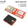 New anti-theft wallet, multi-card cowhide card bag, men's card cover, men's genuine leather dollar clip.