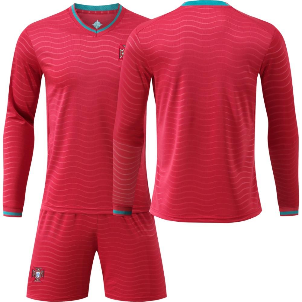 Football training jersey 2026 World Cup Portugal jersey No. 7 Ronaldo adult children s and women s long-sleeved football jersey cover Size 22