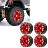 Aluminum Alloy RC Car Hub Set with M2 Anti Skid Nut and   Wrench for   SCX24 1Celsius24 Scale Model Car
