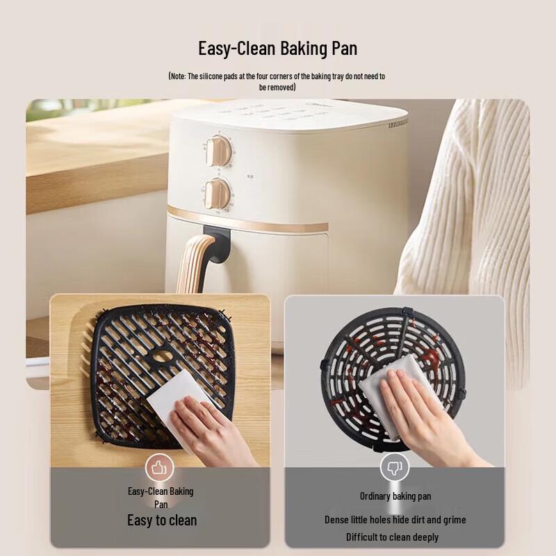 Midea 5.3L No-Flip Steam Air Fryer Oven